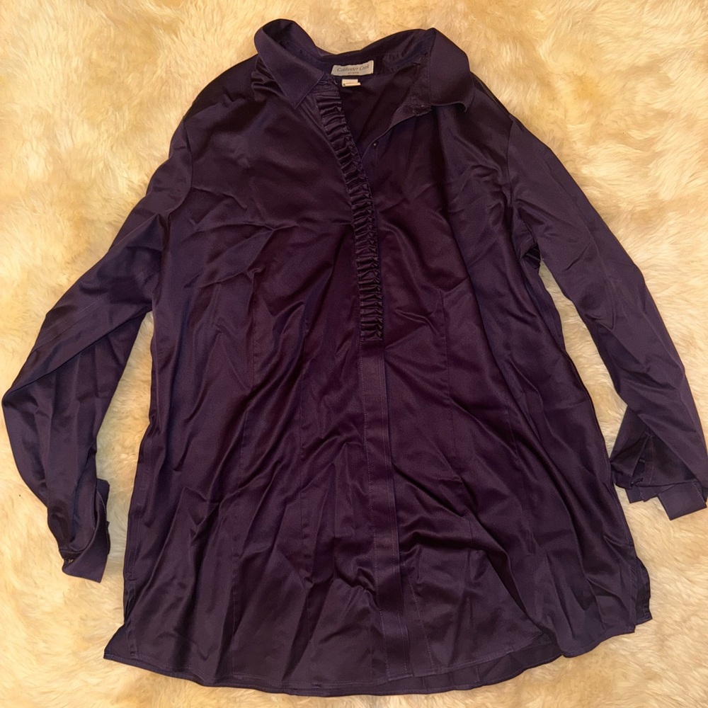 Purple Button Down - image 1